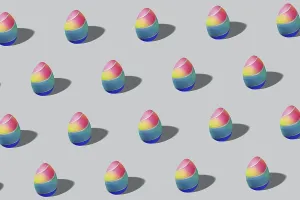 Symbolic Easter Egg Image Drucke: Luxury Easter egg pattern made