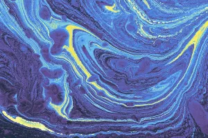 Ebru Marbling Art Drucke: Abstract creative marble pattern texture