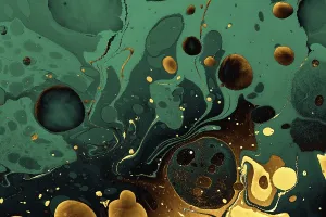 Traditional Ebru Marbling Drucke: Abstract creative marble pattern texture