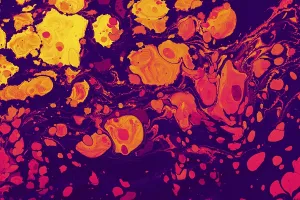 Empty Desert Landscape Illustration Drucke: Abstract creative marble pattern texture