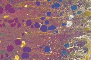 Traditional Ebru Marbling Drucke: Abstract creative marble pattern texture