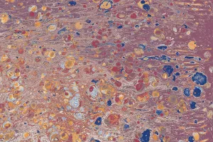 Traditional Ebru Art Drucke: Abstract creative marble pattern texture