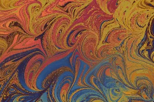 Ebru Marbling Art Drucke: Abstract creative marble pattern texture