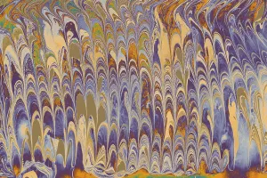 Traditional Ebru Art Drucke: Abstract creative marble pattern texture