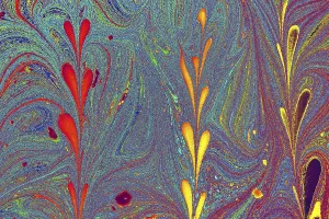 Ebru Marbling Techniques Drucke: Abstract creative marble pattern texture