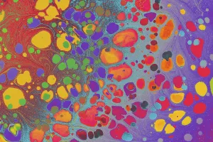 Unique Fabric Patterns Drucke: Abstract creative marbling pattern for fabric