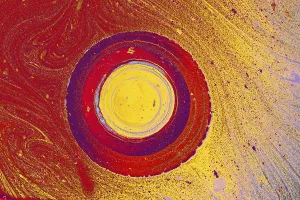 Traditional Ebru Art Drucke: Abstract creative marble pattern texture