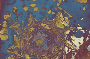 Traditional Ebru Art Drucke: Abstract creative marble pattern texture