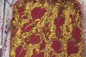 Ebru Marbling Techniques Drucke: Abstract creative marble pattern texture