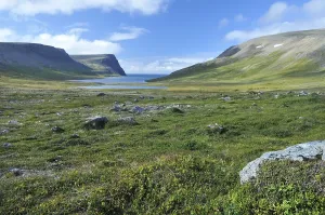 Daytime Mountain Range Photography Drucke: Aoalvik, Adalvik, Hornstrandir
