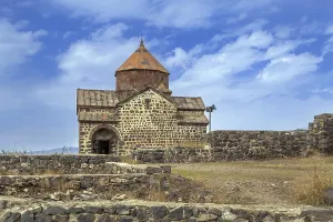 Lake Sevan Armenia Drucke: Sevanavank is a monastic complex located on a peninsula at the northwestern shore of Lake Sevan