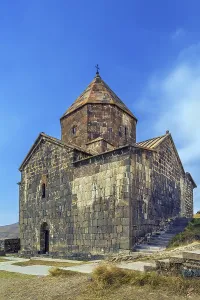 Lake Sevan Armenia Drucke: Sevanavank is a monastic complex located on a peninsula at the northwestern shore of Lake Sevan