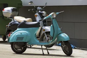 2 mopeds