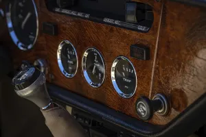 Classic Car Photography Europe Drucke: Interior fitting of a classic car