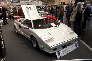 Retro Transportation Drucke: Lamborghini Countach-LP