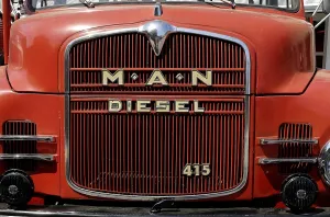 Vintage Fire Engine Drucke: Old fire engine