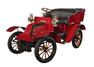 Historic Passenger Car Drucke: Old-timer red car type