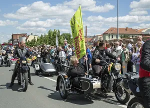 Uninhabited Old Town Street View Drucke: Thuringia Day 2015 in PoBneck
