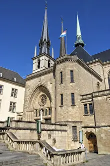 Drucke von Dom unserer lieben Frau von Luxemburg (Notre-Dame Dom), Luxemburg, Großherzogtum Luxemburg Luxemburg Drucke: Dom der Unserer Lieben Frau von Luxemburg (Notre-Dame-Dom)