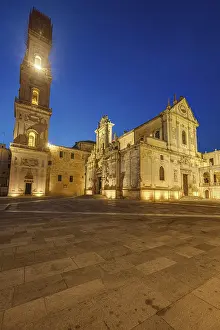 Bilder Datiert 31. März 2024: Die Kathedrale von Lecce in Apulien.