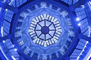 Urban Japan Photography Drucke: Ceiling of the image of Tokyo Station