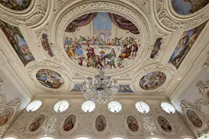 Ornate Decorative Item Europe Drucke: Ceiling Kaisersaal, Corvey Monastery