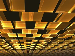 Computer Generated Background Drucke: Ceiling tiles - abstract computer-generated image