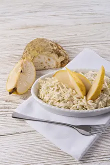 Celery Salad Drucke: Celery salad with pears