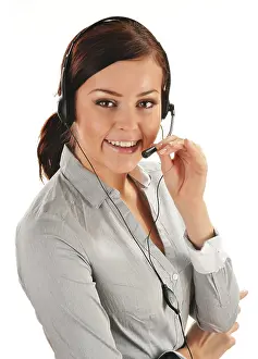 Customer Service Agent Drucke: Call center operator. Customer support. Help desk