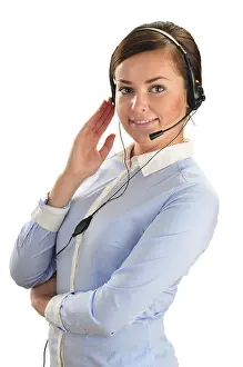 Customer Service Agent Drucke: Call center operator. Customer support. Help desk