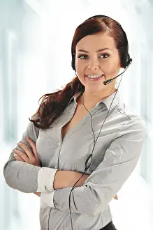 Customer Support Agent Drucke: Call center operator. Customer support. Help desk