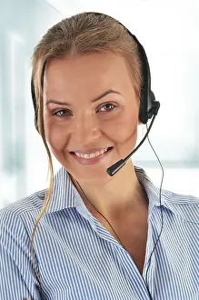 Call center operator. Customer support. Helpdesk
