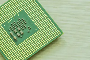 Computer Hardware Design Drucke: Bottom side of central processor unit (CPU)