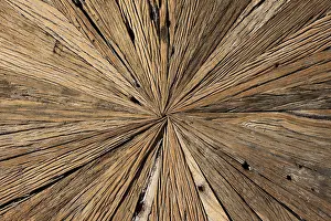Wood Texture Patterns Drucke: Centre of an old table top