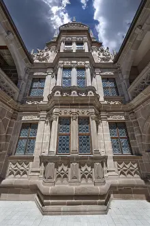 Nuremberg Old Town Drucke: Centre section of the Pellerhaus monument