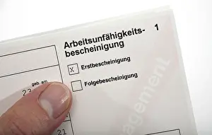 Certificate Of Incapacity For Work Drucke: Certificate of incapacity for work
