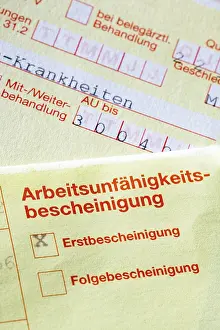 Incapacity Certificate Drucke: Certificate of incapacity for work