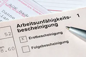 Incapacity Certificate Drucke: Certificate of incapacity for work