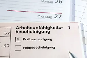 Incapacity Certificate Drucke: Certificate of incapacity for work