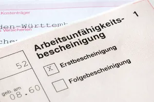 Incapacity Certificate Drucke: Certificate of incapacity for work