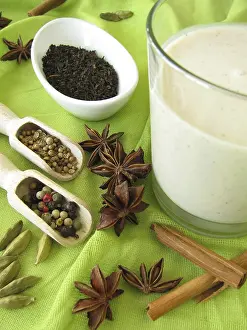 Caffeine Beverage Drucke: Chai lassi