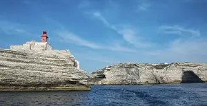 Chalk Cliffs Corsica Drucke: Chalk cliffs, lighthouse and Cave St