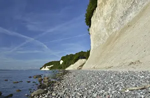 Steep Cliff Face Europe Drucke: The chalk cliffs of Rugen