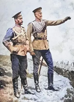 Drucke von Ein Wendepunkt in der russischen Führung, September 1915: Großfürst Nikolaus, ernannter Vizekönig des Kaukasus und Oberbefehlshaber der kaukasischen Armee, überträgt die Positionen an den Zaren Viceroy Drucke: Russische Führungsumbildung, September 1915: Großfürst Nikolaus
