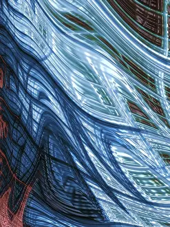 Fractal Geometry Design Drucke: Chaos abstract background - computer-generated image