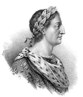 Medieval European Kings Drucke: Charles III, called the Simple or the Straightforward