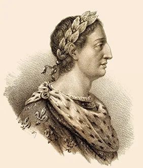 Medieval European Kings Drucke: Charles III, called the Simple or the Straightforward