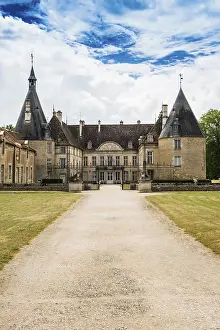 French Castles Europe Drucke: Chateau de Commarin, Commarin