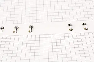 Empty Notebook Drucke: Checked white notebook