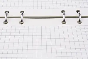 Empty Notepad Drucke: Checked white notebook